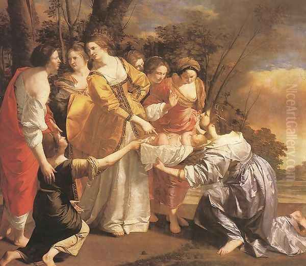 Finding of Moses 1630-33 Oil Painting by Orazio Gentileschi