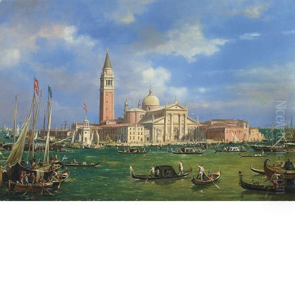 Veduta Dellisola Di San Giorgio Maggiore Oil Painting by Francesco Zanin