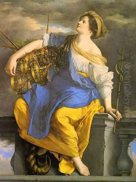 Public Felicity Surmounting Perils 1624 Oil Painting by Orazio Gentileschi