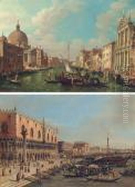 The Grand Canal, Venice Oil Painting by Francesco Zanin