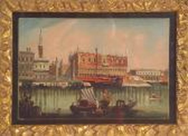 Piazza San Marco Dalla Laguna Oil Painting by Francesco Zanin