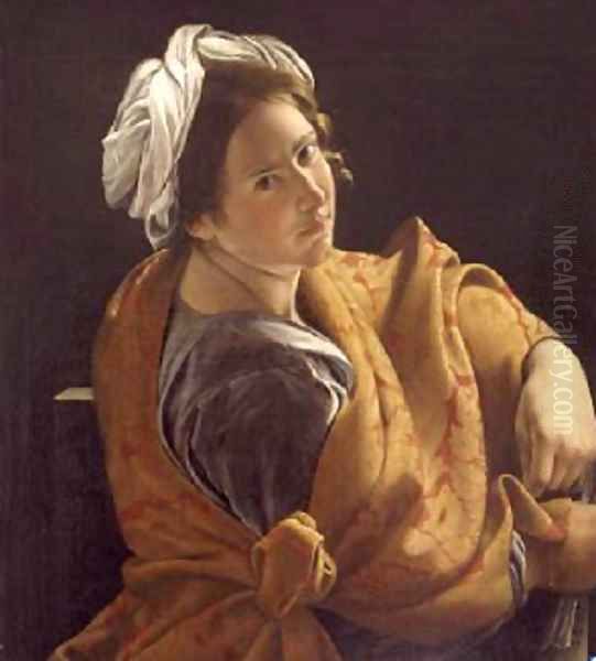 Portrait of a Young Woman as a Sibyl 1620 Oil Painting by Orazio Gentileschi