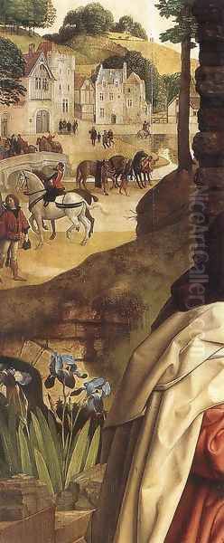 Monforte Altarpiece (detail 2) c. 1470 Oil Painting by Hugo Van Der Goes