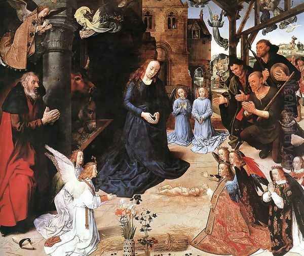 The Adoration of the Shepherds 1476-79 Oil Painting by Hugo Van Der Goes