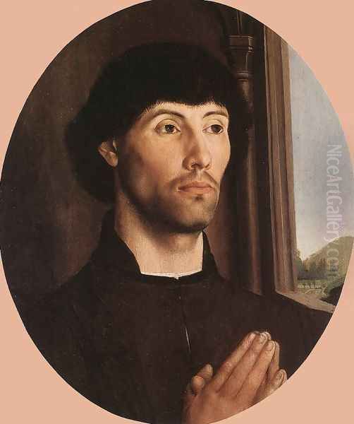 Portrait of a Man c. 1475 Oil Painting by Hugo Van Der Goes