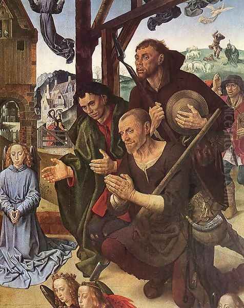 The Adoration of the Shepherds (detail 8) 1476-79 Oil Painting by Hugo Van Der Goes