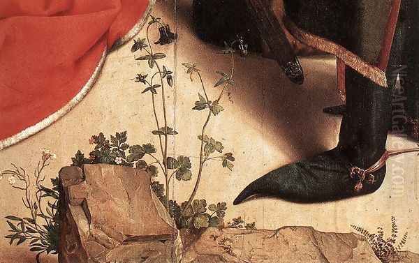 Monforte Altarpiece (detail 3) c. 1470 Oil Painting by Hugo Van Der Goes