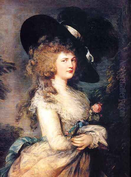 Lady Georgiana Cavendish, Duchess of Devonshire Oil Painting by Thomas Gainsborough