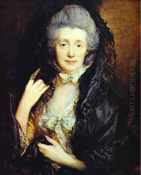 Mrs. Thomas Gainsborough nee Margaret Burr Oil Painting by Thomas Gainsborough