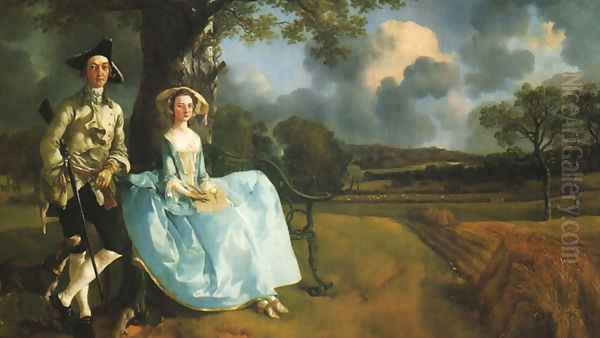 Robert Andrews and his Wife, Frances Oil Painting by Thomas Gainsborough