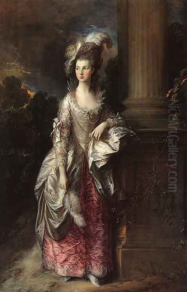 The Honorable Mrs. Graham 1775-77 Oil Painting by Thomas Gainsborough