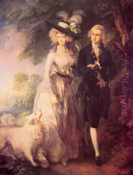 Mr and Mrs William Hallett ('The Morning Walk') 1785 Oil Painting by Thomas Gainsborough