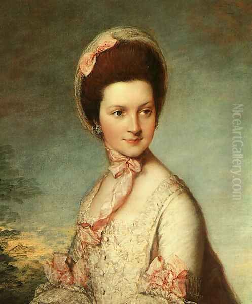 Portrait of Henrietta Vernon (Lady Grosvenor, wife of Richard, first Earl Grosvenor), 1766-67 Oil Painting by Thomas Gainsborough