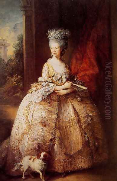 Queen Charlotte Oil Painting by Thomas Gainsborough