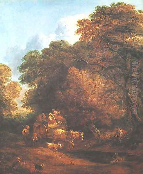 Market Cart Oil Painting by Thomas Gainsborough