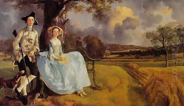 Mr and Mrs Andrews 1748-49 Oil Painting by Thomas Gainsborough