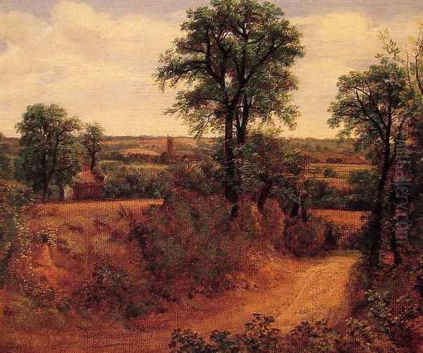 Fen Bridge Lane Oil Painting by Thomas Gainsborough