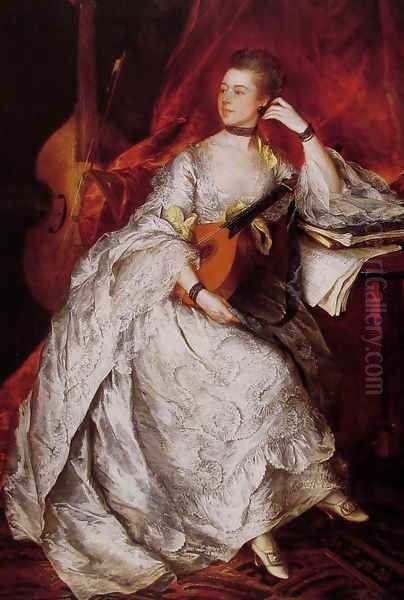 Ann Ford (Mrs Philip Thicknesse) Oil Painting by Thomas Gainsborough