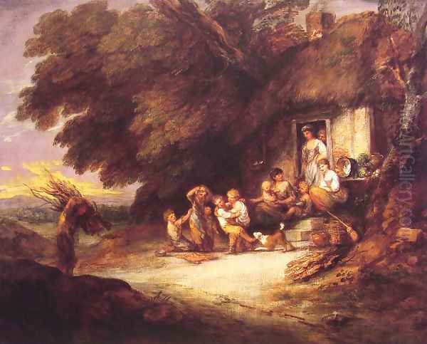 The Cottage Door Oil Painting by Thomas Gainsborough