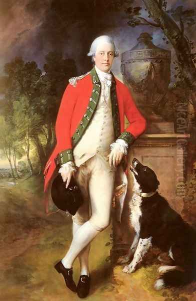 Portrait Of Colonel John Bullock Oil Painting by Thomas Gainsborough