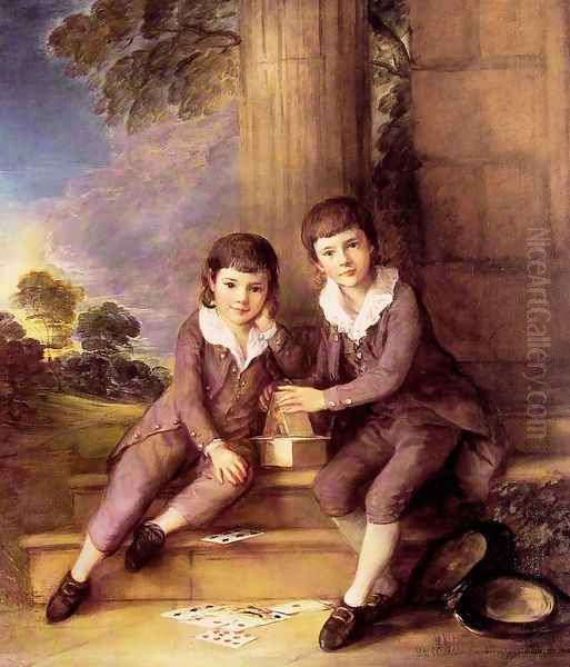 John and Henry Trueman Villebois Oil Painting by Thomas Gainsborough