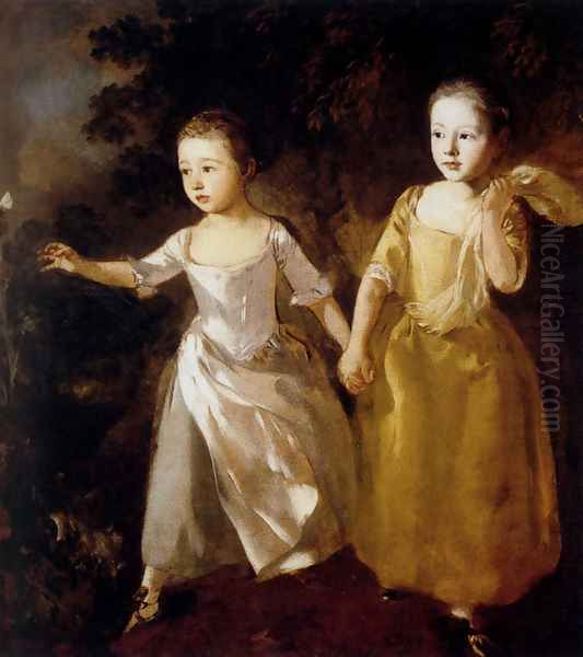 Painter's Daughters Oil Painting by Thomas Gainsborough