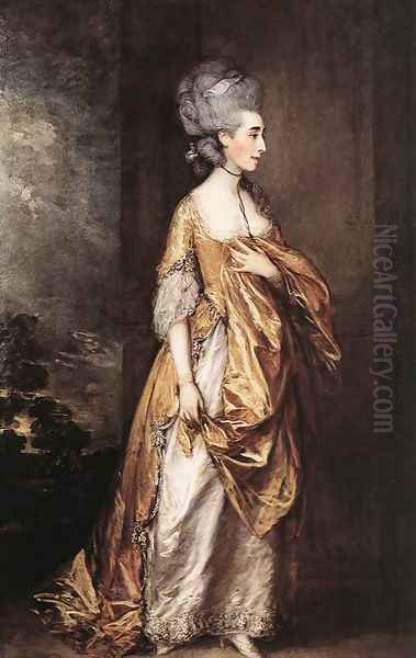 Mrs Grace Dalrymple Elliot c. 1778 Oil Painting by Thomas Gainsborough