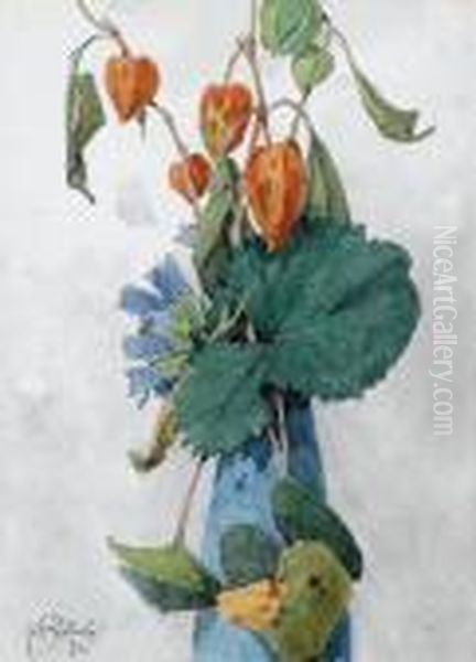 Herbstblumen Oil Painting by Eduard Zetsche