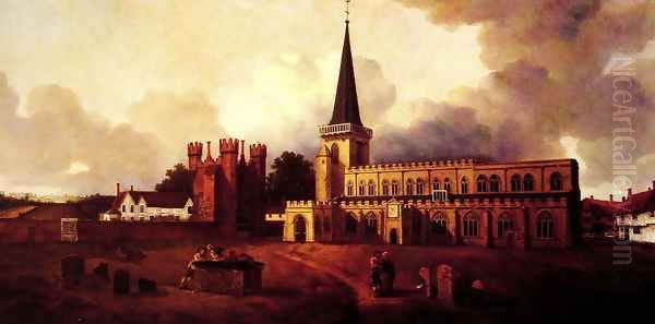 St. Mary's Church, Hadleigh Oil Painting by Thomas Gainsborough