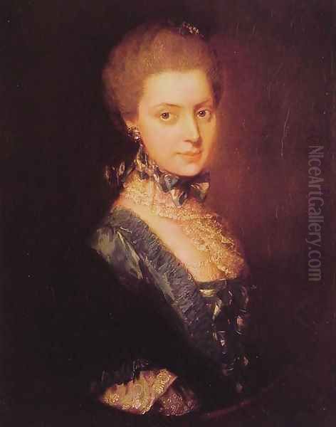 Elizabeth Wrottesley Oil Painting by Thomas Gainsborough