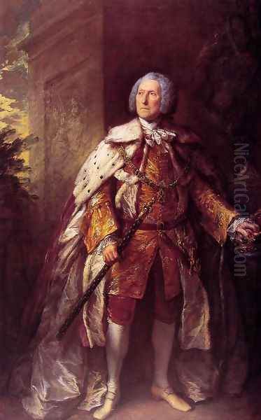 John, fourth Duke of Argyll Oil Painting by Thomas Gainsborough