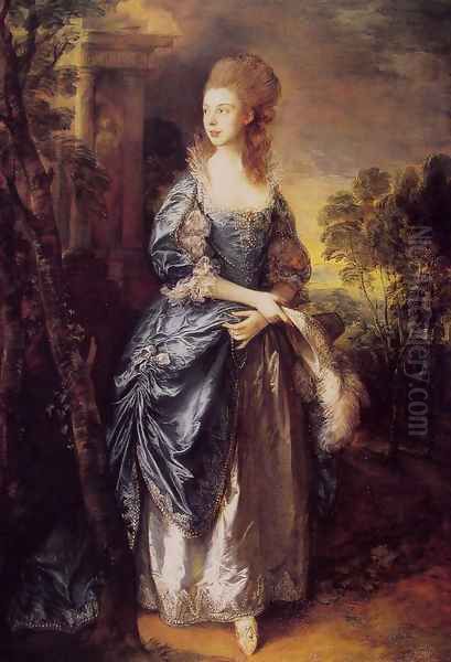 The Honourable Frances Duncombe Oil Painting by Thomas Gainsborough