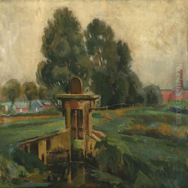 Landscape Oil Painting by Ernst Zeuthen