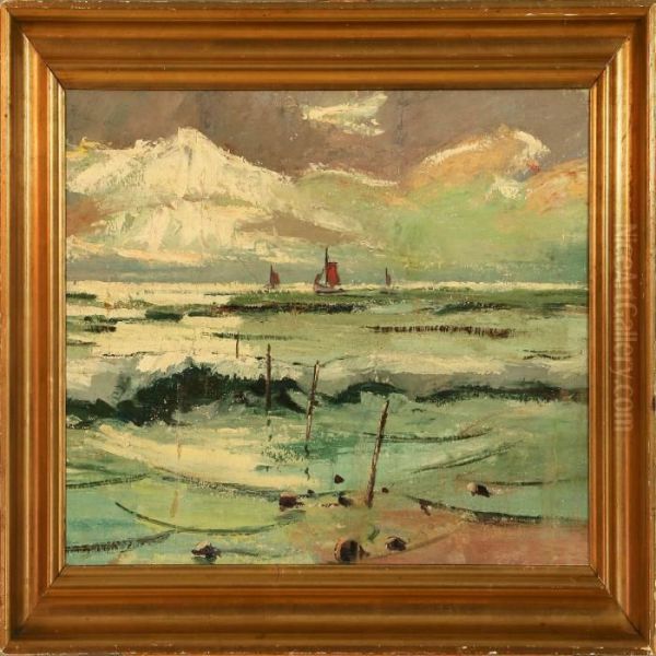 Marine Oil Painting by Ernst Zeuthen