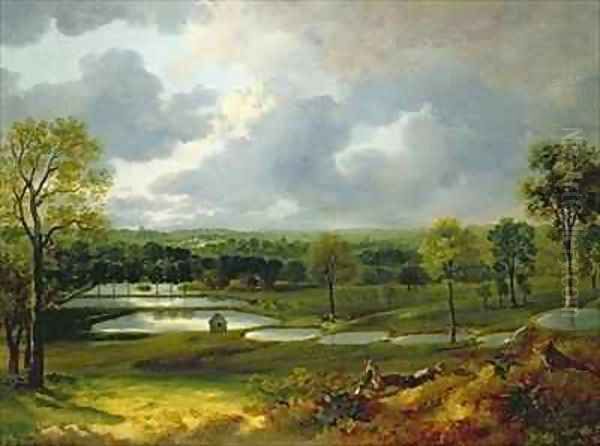 Holywells Park Ipswich Oil Painting by Thomas Gainsborough