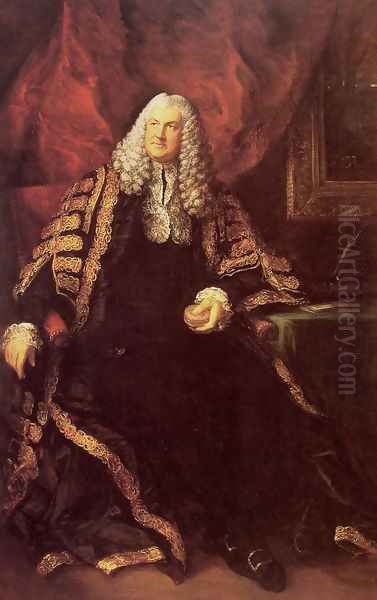 The Honourable Charles Wolfran Cornwall Oil Painting by Thomas Gainsborough