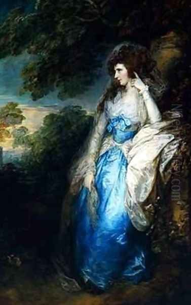 Lady Bate-Dudley Oil Painting by Thomas Gainsborough