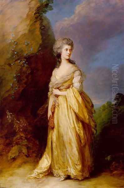 Mrs. Peter William Baker Oil Painting by Thomas Gainsborough