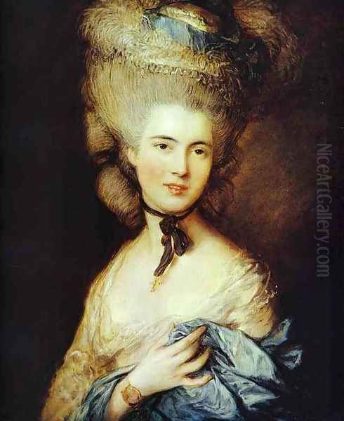 Duchess of Beaufort Oil Painting by Thomas Gainsborough