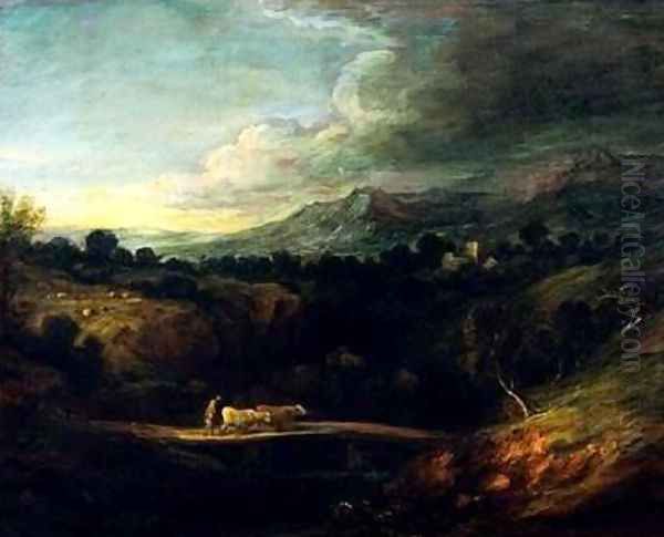 The Bridge Oil Painting by Thomas Gainsborough