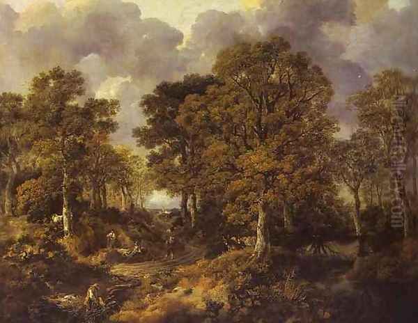 Gainsborough's Forest Oil Painting by Thomas Gainsborough