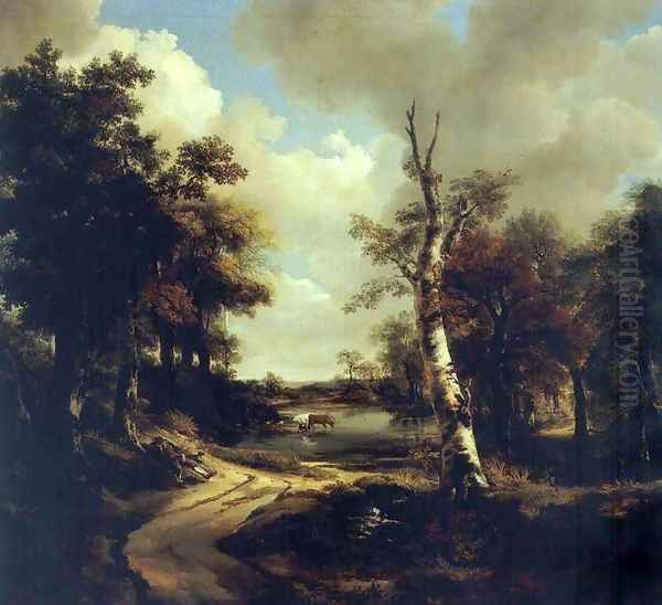 Drinkstone Park Oil Painting by Thomas Gainsborough