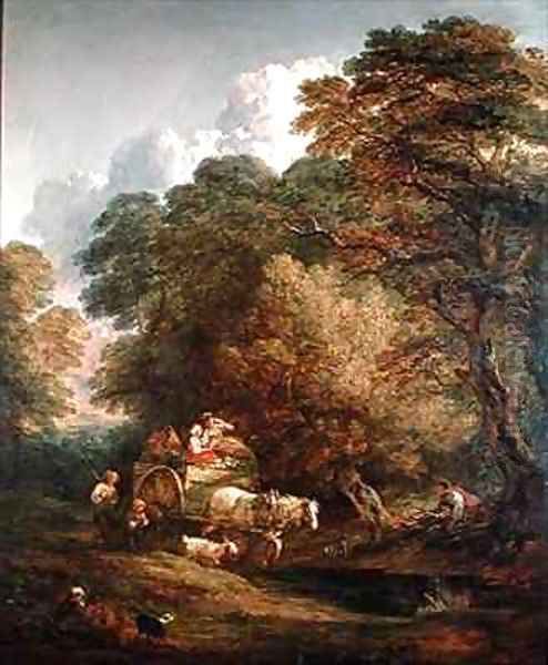 The Market Cart Oil Painting by Thomas Gainsborough