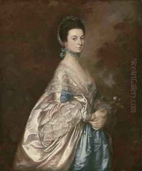 Mrs Edmund Morton Pleydell Oil Painting by Thomas Gainsborough