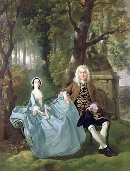 Mr and Mrs Carter of Bullingdon House Oil Painting by Thomas Gainsborough