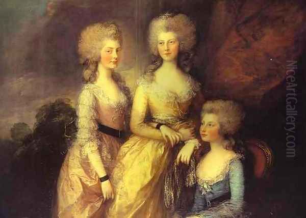 The Three Elder Princesses Oil Painting by Thomas Gainsborough