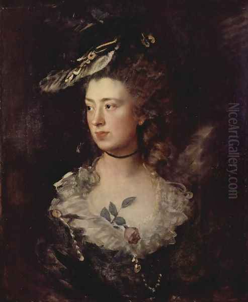 The Artist's Daughter Mary Oil Painting by Thomas Gainsborough