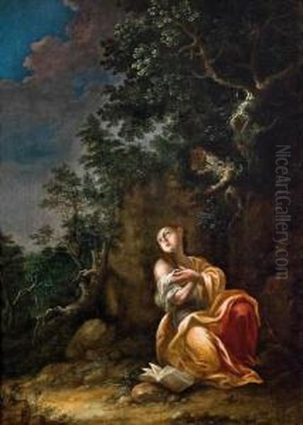 Maria Magdalena Oil Painting by Januarius Zick