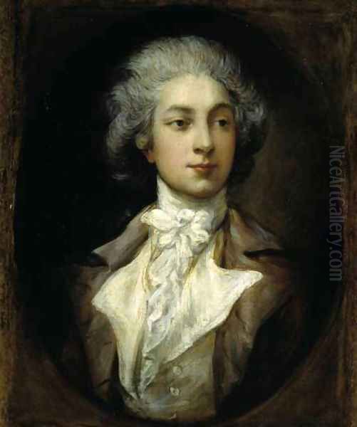 Portrait of French dancer Auguste Vestris Oil Painting by Thomas Gainsborough