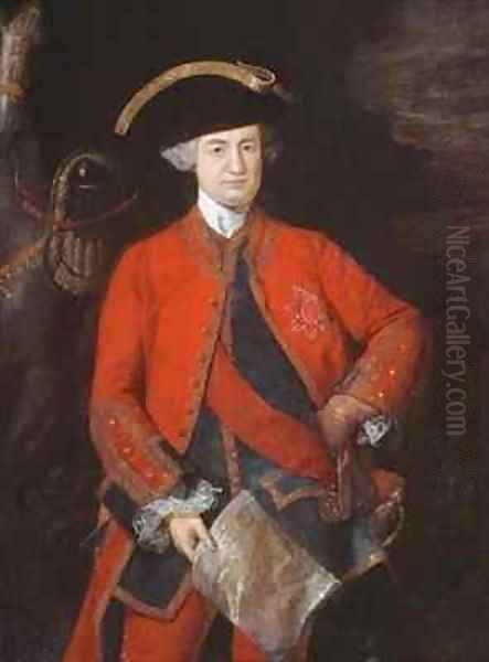 Lord Robert Clive 1725-74 in General Officers uniform Oil Painting by Thomas Gainsborough